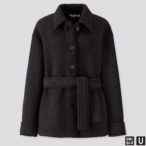 Uniqlo U Sherpa jacket with belt